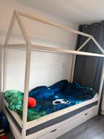 Kinderbed huisje, Kinderen en Baby's, Kinderkamer | Bedden, Ophalen, 85 tot 100 cm, Zo goed als nieuw, Lattenbodem