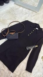 Zwarte jurk met knopen, Maat 38/40 (M), Zwart, Ophalen of Verzenden, Zo goed als nieuw