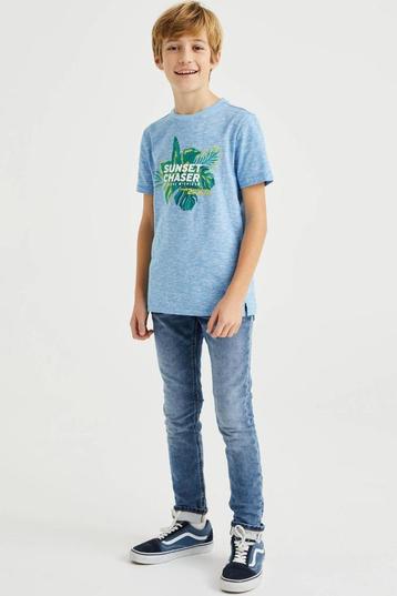 Mooie blauwe WE Blue Ridge skinny fit jog jeans mt 176.  beschikbaar voor biedingen