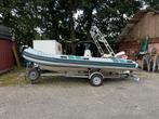 Rubberboot mariner 540 met 90pk, Watersport en Boten, Ophalen, Gebruikt, Benzine, 70 tot 120 pk