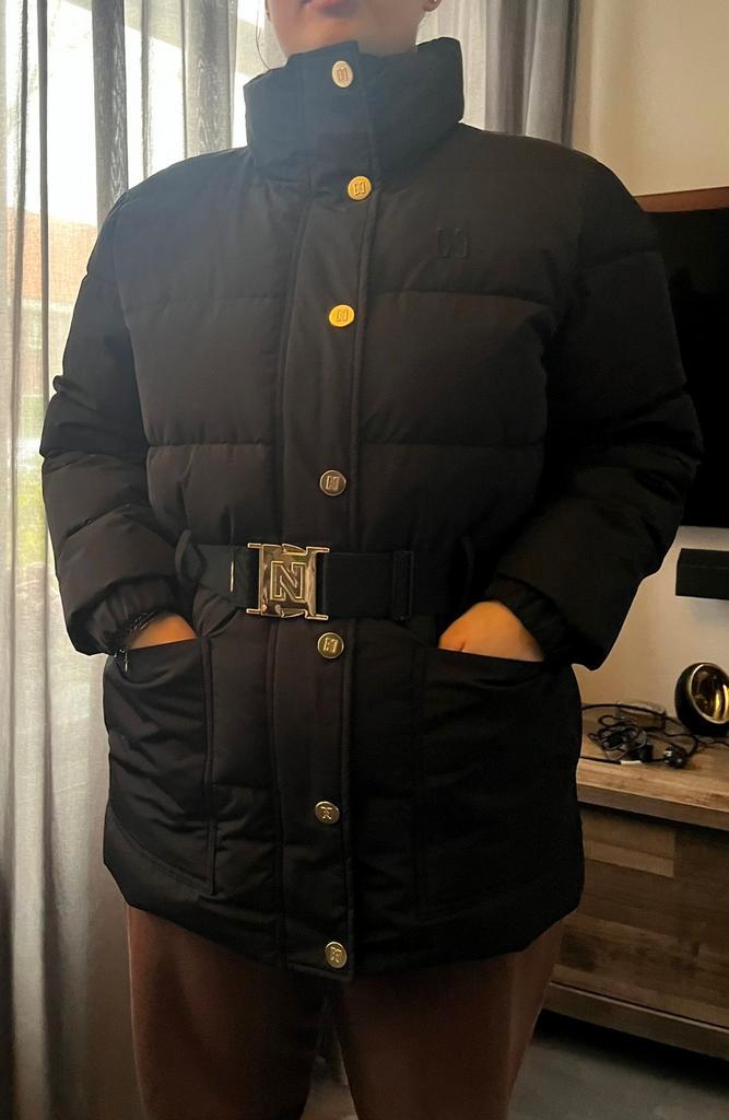 Nikkie Winterjassen - Beige & Zwart, Kleding | Dames, Jassen | Winter, Zo goed als nieuw, Maat 38/40 (M), Zwart, Ophalen of Verzenden