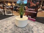 Salontafel rond60   50%Korting Beige metaal Direct/Leverbaar