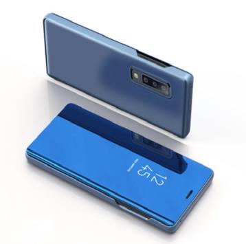Clear View Cover + PET Screenprotector for Galaxy A50 _Blauw beschikbaar voor biedingen