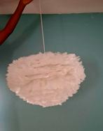 Prachtige kroonluchter met witte ganzenveren | Veren lamp, Ophalen, Nieuw, Overige materialen