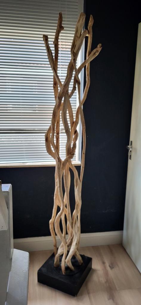 Lianen Lamp - Decoratief Pronkstuk, Huis en Inrichting, Lampen | Vloerlampen, Gebruikt, 200 cm of meer, Hout, Ophalen