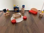 Goki Houten Poppenhuis Woonkamer Accessoires, Ophalen, Gebruikt, Toebehoren