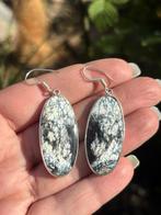Dendriet Opaal Edelsteenoorbellen Handgemaakt, Sieraden, Tassen en Uiterlijk, Oorbellen, Overige materialen, Hangers, Overige kleuren