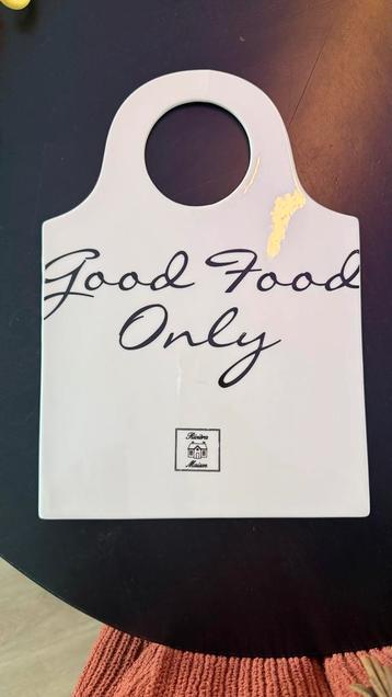 Riviera Maison Serveerplank - Good Food Only beschikbaar voor biedingen