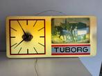 TUBORG bier reclame lichtbak 1975, Verzamelen, Biermerken, Ophalen, Gebruikt, Reclamebord, Plaat of Schild, Overige merken