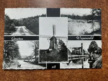 oude kaart Wapenveld 5-luik met oa Molen, 1964 beschikbaar voor biedingen