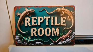 Reptile Room Wandbord - 20x30 cm beschikbaar voor biedingen
