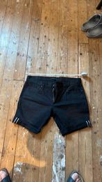 Selvedge denim short, Kleding | Heren, Spijkerbroeken en Jeans, Ophalen of Verzenden, Zo goed als nieuw, Zwart, W33 - W34 (confectie 48/50)