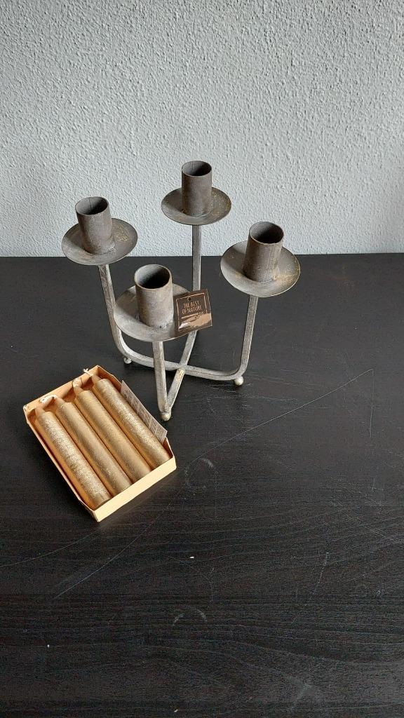 Kandelaar - The best of Nature - metaal - nieuw, Huis en Inrichting, Woonaccessoires | Kandelaars en Kaarsen, Nieuw, Kandelaar