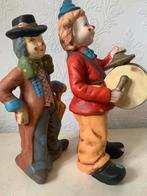 Charmante porseleinen clown beeldjes, Ophalen of Verzenden