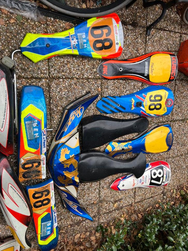 Bakkenset voorbumper schild achterbumper zijbak bandentas, Sport en Fitness, Karting, Gebruikt, Overige typen, Ophalen of Verzenden