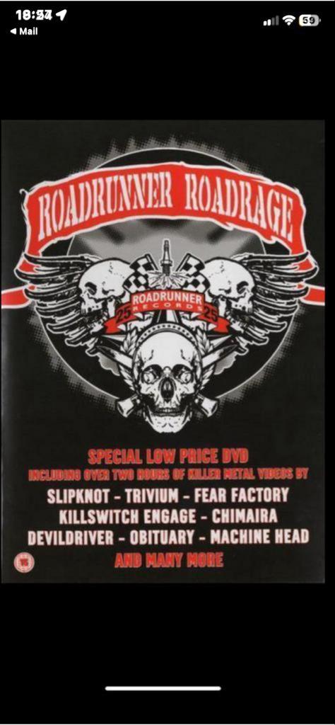 Roadrunner Roadrage DVD - Diverse Metal Bands, Vanaf 16 jaar, Ophalen of Verzenden, Gebruikt