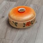 antieke lampenkap /  lampen glas met bloemen decoratie, Antiek en Kunst, Antiek | Lampen, Ophalen