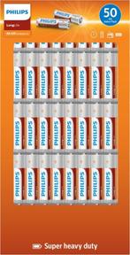 Philips Longlife 50 stuks in 1pak - 6 packs AA + 7 packs AAA, Ophalen of Verzenden, Nieuw
