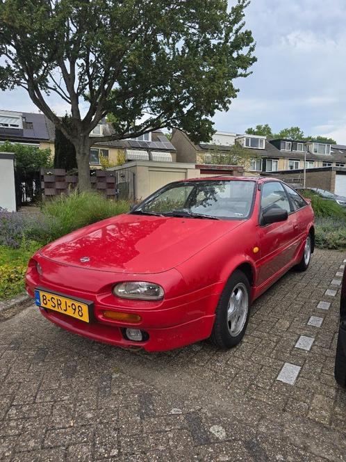 Nissan 100 NX Targadak 1993 met de vlekkenpest!, Auto's, Oldtimers, Particulier, Nissan, Benzine, Coupé, Handgeschakeld, Rood