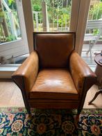 Schapenleren fauteuil, Ophalen, Gebruikt, Tijdloos, 75 tot 100 cm