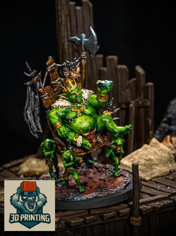 Goblins Minis, dungeons & dragons 3D 16K resin, Hobby en Vrije tijd, Wargaming, Nieuw, Overige soorten, Figuurtje(s), Ophalen of Verzenden