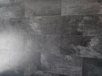 Tegellaminaat antraciet/zwart +/ 45m2, Ophalen, Zo goed als nieuw, Zwart, Laminaat
