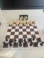 Schaakspel schaakklok, Hobby en Vrije tijd, Gezelschapsspellen | Bordspellen, Ophalen of Verzenden, Zo goed als nieuw