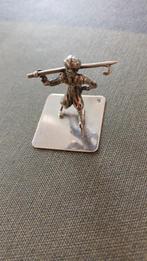 Antiek Zilveren IJsbreker Miniatuur, Antiek en Kunst, Ophalen of Verzenden