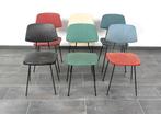Vintage set van 6 Rudolf Wolf stoelen, Gebruikt, Bauhaus, dutch design, vintage, midcentury, Overige kleuren, Ophalen of Verzenden