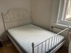 ikea leirvik bed 140x200 inclusief matras, Huis en Inrichting, Slaapkamer | Bedden, Ophalen, Gebruikt, Wit, Tweepersoons