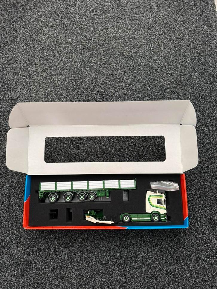 Patrick vd hoeven stenentrailer 1:50, Hobby en Vrije tijd, Modelauto's | 1:50, Zo goed als nieuw, Bus of Vrachtwagen, Wsi, Ophalen