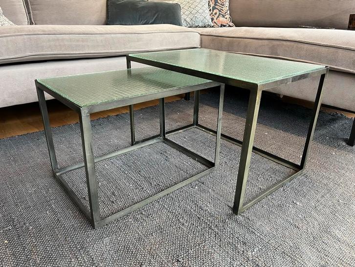 Salontafels - Set van 2, Huis en Inrichting, Tafels | Salontafels, Gebruikt, Minder dan 50 cm, Minder dan 50 cm, 50 tot 100 cm