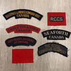 Canadese 1e infanterie divisie canvas titels, Ophalen of Verzenden