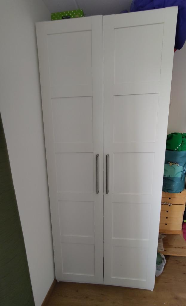 Pax garderobe kast wit, Huis en Inrichting, Kasten | Kledingkasten, Gebruikt, 200 cm of meer, 100 tot 150 cm, 50 tot 75 cm, Met lade(s)