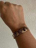 Q184/ Bronzen Vintage gesigneerde Knot armband, Overige materialen, Gebruikt, Overige kleuren, Verzenden