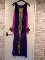 Prachtige Cleopatra jurk Carnaval mt S met kraag en haarband, Carnaval, Ophalen of Verzenden, Zo goed als nieuw, Kleding