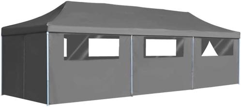 Pop-Up Easy-Up-Tent Vouwtent. Partytent. 3x9m Antraciet., Tuin en Terras, Partytenten, Nieuw, Partytent, Opvouwbaar, Ophalen of Verzenden