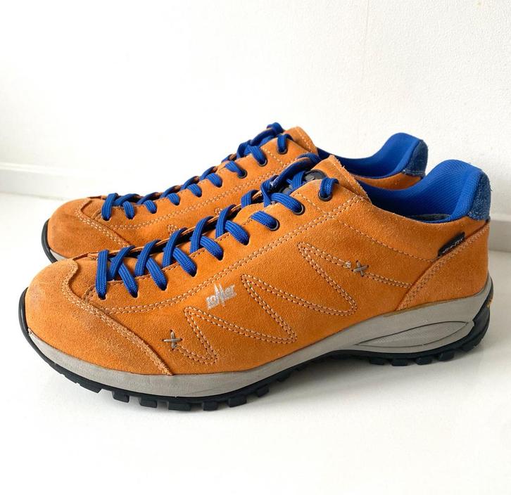 Lomer Vibram Suede wandel schoenen maat 41 oranje - blauw, Kleding | Dames, Schoenen, Zo goed als nieuw, Bruin, Ophalen of Verzenden