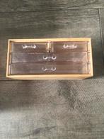Mini Bamboe Ladenkastje, Huis en Inrichting, Kasten | Ladekasten, Minder dan 50 cm, Ophalen of Verzenden, Zo goed als nieuw, 3 of 4 laden