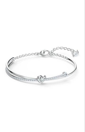 Swarovski Lifelong Heart Armband - Wit, Rhodium beschikbaar voor biedingen