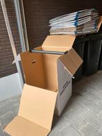 Verhuisdozen - 22 stuks, Doe-het-zelf en Verbouw, Kratten en Dozen, Ophalen, 40 tot 60 cm, Opvouwbaar, 50 tot 75 cm