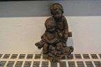 Vintage Plaquette Twee Kinderen met Hond(Spaniel), Ophalen of Verzenden