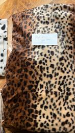 Tijgerprint nepbont fluffy, Overige materialen, Bruin, 120 cm of meer, Ophalen of Verzenden