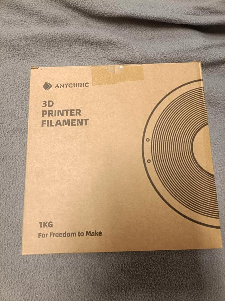 Anycubic PLA Filament - Grijs - 1.75mm - 1kg, Computers en Software, 3D-printerbenodigheden, Nieuw, Ophalen of Verzenden