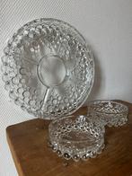 Vintage bubbel glas walther glas schalen set, Antiek en Kunst, Antiek | Glas en Kristal, Ophalen of Verzenden