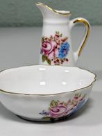 ROYAL PORCELAIN P. Limoges 24KT Gold melkkan en schaaltje, Antiek en Kunst, Antiek | Servies los, Ophalen of Verzenden
