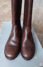 NIEUWE leren laarzen - Maat 38 - inclusief originele doos, Ophalen, Hoge laarzen, Bruin, Compagnucci