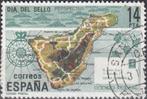 Spanje-SP1.9- 1982 - Landkaart - Postcode op Brief, Postzegels en Munten, Postzegels | Europa | Spanje, Verzenden, Gestempeld