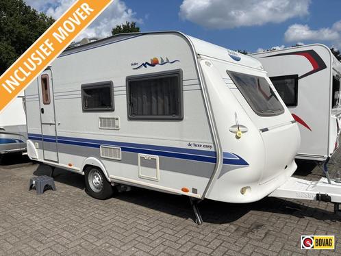Hobby De Luxe 440 SF Mover/Voortent, Caravans en Kamperen, Caravans, Bedrijf, tot en met 4, 1000 - 1250 kg, Treinzit, Hobby, Dwarsbed