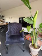Mooie zachte comfortable Fautteuil dblauw € 75,00, Huis en Inrichting, Banken | Sofa's en Chaises Longues, Ophalen, Barok, Eenpersoons